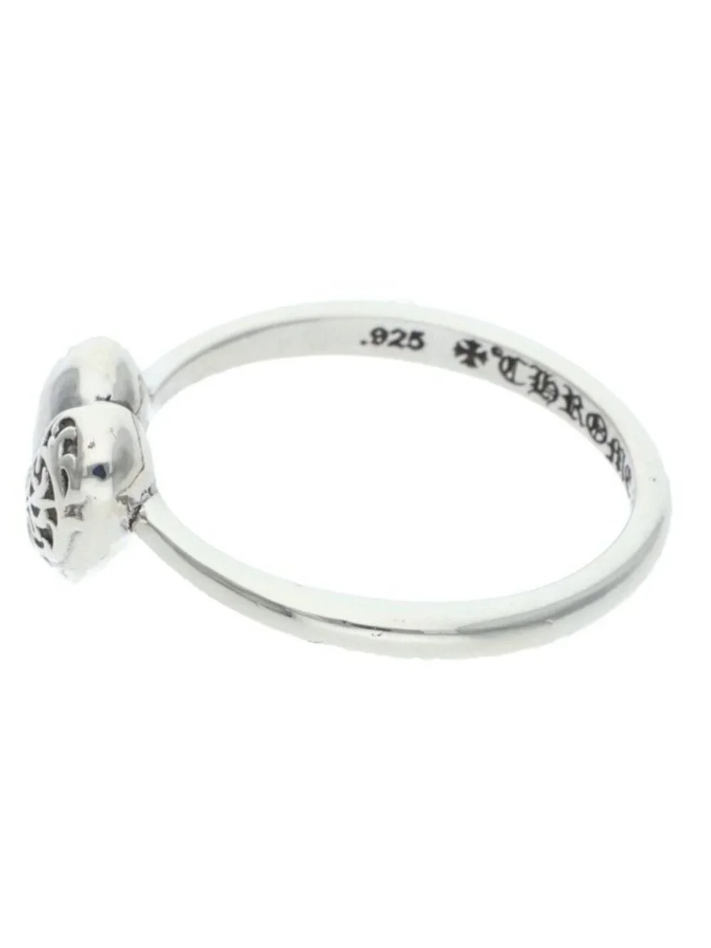 Chrome Hearts Bubblgm Heart Bubble Gum Silver Ring